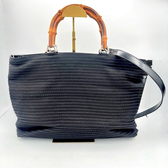 Gucci Bamboo Tote with crossbody strap - Picture 1 of 9